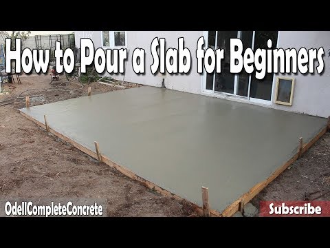 How to Pour a Concrete Slab for Beginners DIY How to Pour a Concrete Slab for Beginners DIY