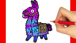 HOW TO DRAW LLAMA FROM FORTNITE