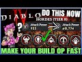 Diablo 4 - How to Make Your Build POWERFUL Fast - Season 5 Tips & Tricks - Best Builds Easy & More!