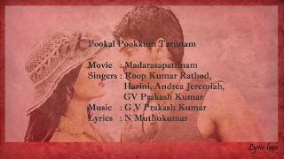 Pookal Pookum Tarunam : Madarasapattinam (Lyrical Video)
