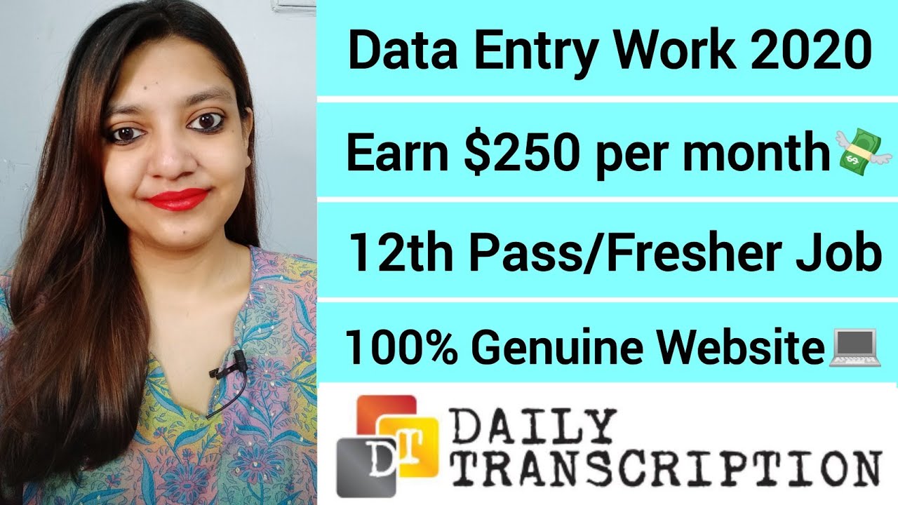 Data Entry Work 2020 | Data Entry Jobs | Work From Home | Data Entry ...