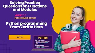 Python programming day 13 | Python Functions & Modules – Practice Exercises with Solutions