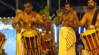 Thayambaka at Chendamangalam Puthiya trikov temple on 5th March 2019