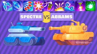 Tank Stars Gameplay | ABRAMS vs SPECTRE | MAX LEVEL UPGRADED