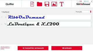 Logiciel RibbOnDemand