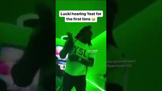 LUCKI HEARING YEAT FOR THE FIRST TIME 😭 #yeat #lucki #rap #shorts