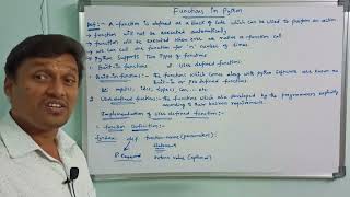 Functions in Python | Python Functions | Functions | Python Programming | Telugu