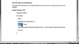 %f FLOAT INPUT OUTPUT IN C PROGRAM DEMO