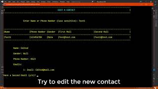 Phone Book Application