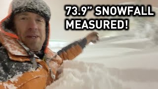 RECORD-BREAKING 73.9" snowfall in Hamburg, NY!
