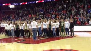 Video: Sheboygan Lutheran choir sings the national anthem