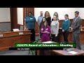 qac board of education meeting 1.15.2025