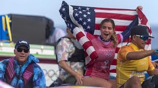 USA's Caroline Marks Wins Olympic Women's Surfing Gold