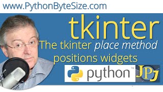 The tkinter place method positions widgets
