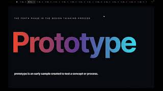Design thinking process part 4 (Prototype)