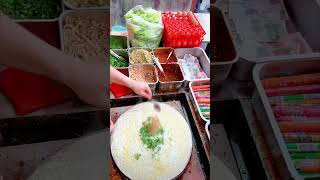 山东煎饼，吃一个饱半天 #food #streetfood