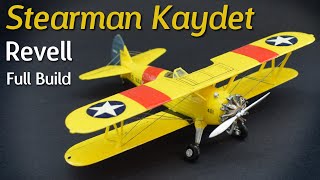 Revell Stearman Kaydet Biplane - 1/72 Scale Plastic Kit - Build \u0026 Review