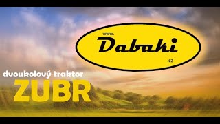 Dabaki - Dvoukolový traktor ZUBR + mulčovač   -UKÁZKA PRÁCE-