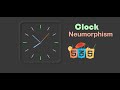 Beautiful UI Clock By HTML, CSS, JavaScript