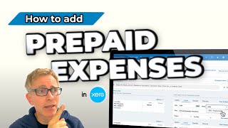 Prepaid expenses in Xero