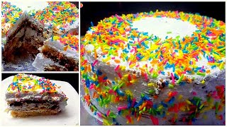 Funfetti Cake(Cake with Sprinkles) || Yummy Funfetti Birthday Cake || My Dining Table || Ep-07