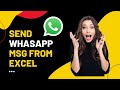How to send WhatsApp message from Excel - No VBA