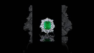 Jewelryay-New arrivals.18K Gold 4.5ct Zambian Natural Emerald Ring #new #emerald #vintage #jewelry