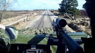 Driving while live firing Colt Canada Light Support Weapon / LSV M/04