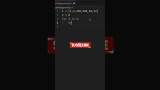 Sum of elements of list in python #shorts #python #programming