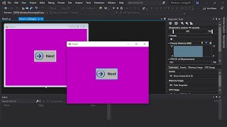how to add image to button in visual studio windows form application 2019