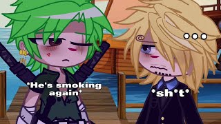 🚬𝐒𝐀𝐍𝐉𝐈'𝐒 𝐒𝐌𝐎𝐊𝐈𝐍𝐆 𝐀𝐆𝐀𝐈𝐍🚬//One Piece Gacha//Ft:Sanji \u0026 Zoro//ZOSAN//ShadowsFluffyChestFur