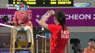 2014仁川亞運女團Final WS03王適嫻(CHN)VS裴延姝(KOR)3-3