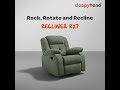 sleepyhead recliner rx7 swivel rock u0026 recline in style