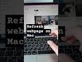 Refresh webpage on Mac. Shortcuts for Safari and Chrome. Reload webpage. MacBook Tips By Dmytro.
