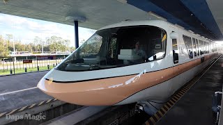 Monorail Trip From TTC to EPCOT | Walt Disney World Resort 2024 4K