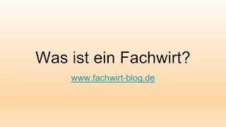 Was ist ein Fachwirt