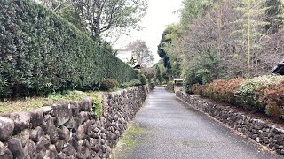 バーチャル散策【入来麓武家屋敷群(鹿児島県薩摩川内市)】入来町バス停→入来支所前バス停→武家屋敷群