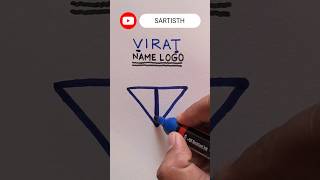 VIRAT Name Logo❤️ #virat #name #logo #art #drawing #youtubeshorts