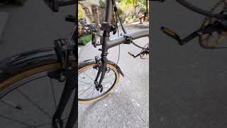 非 #Brompton （香港首發！）YouTube Cranston 2025超輕量攜帶約10kg*平焊版* 鋁 小布（黑鈦）20吋 shimano 9 變速摺合單車👍！