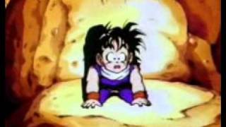 Krillin Throws Spirit Bomb At Vegeta