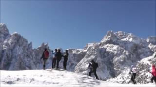 schneeschuhwandern in den Dolomiten.wmv