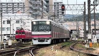 名鉄小牧線　300系　311F　普通平安通行き　犬山駅発車