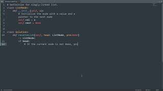 Leetcode 206. Reverse Linked List in Python | Python Leetcode | Python Coding Tutorial | Python ASMR