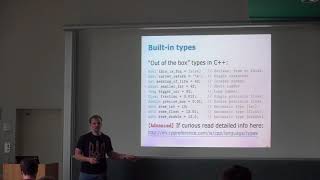 CPP-01 Modern C++: Variables, Basic Types, Control Structures (2018, Igor)
