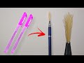 তুলি বানানো | Homemade Paint Brush | How To Make Paint Brush At Home | Best Out Of Waste