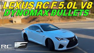 2015 Lexus RC F 5.0L V8 Exhaust Sound w/ Dynomax Race Bullets!