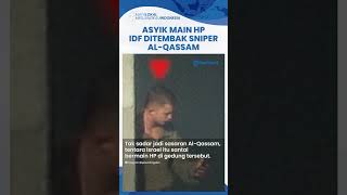 Tentara Israel Lengah Asyik Main HP Sembunyi di Balik Gedung, Sniper Al-Qassam Beraksi Tembak IDF