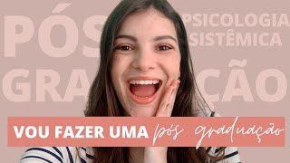 VOU COMEÇAR UMA PÓS GRADUAÇÃO DE PSICOLOGIA! -  carga horária e matérias que vou ter