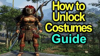 How to unlock Costumes from Porters and Crafters | Easy Guide | Flint Claw Fang Tribes | Soulmask