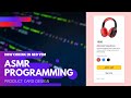 ASMR Programming in vim - No Talking - Product card with HTML CSS
